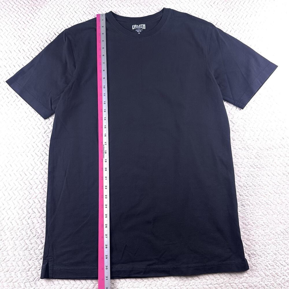 Duluth Trading Men's Longtail T Trim Fit Short Sleeve Black‎ 100% Cotton Medium - Picture 2 of 6